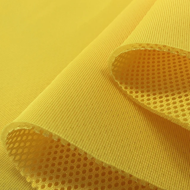 1MX1.5M Breathable Mesh Fabrics for DIY Seat Cover Sport Shoes Bags Sofa  Gauze Curtain T-Shirts Sportswear Mesh Cloth Material (Yellow)