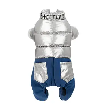 

1pc Pet Warm Four-Legged Coat Winter Clothes Jacket Pet Costume For Puppy Dog