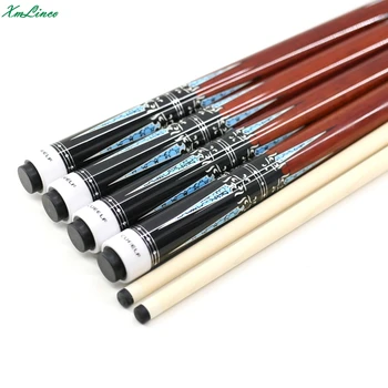 

xmlinco 12mm 142cm longoni musashi cocobolo wood decal carom billiard pool cue stick with 2shafts double shaft