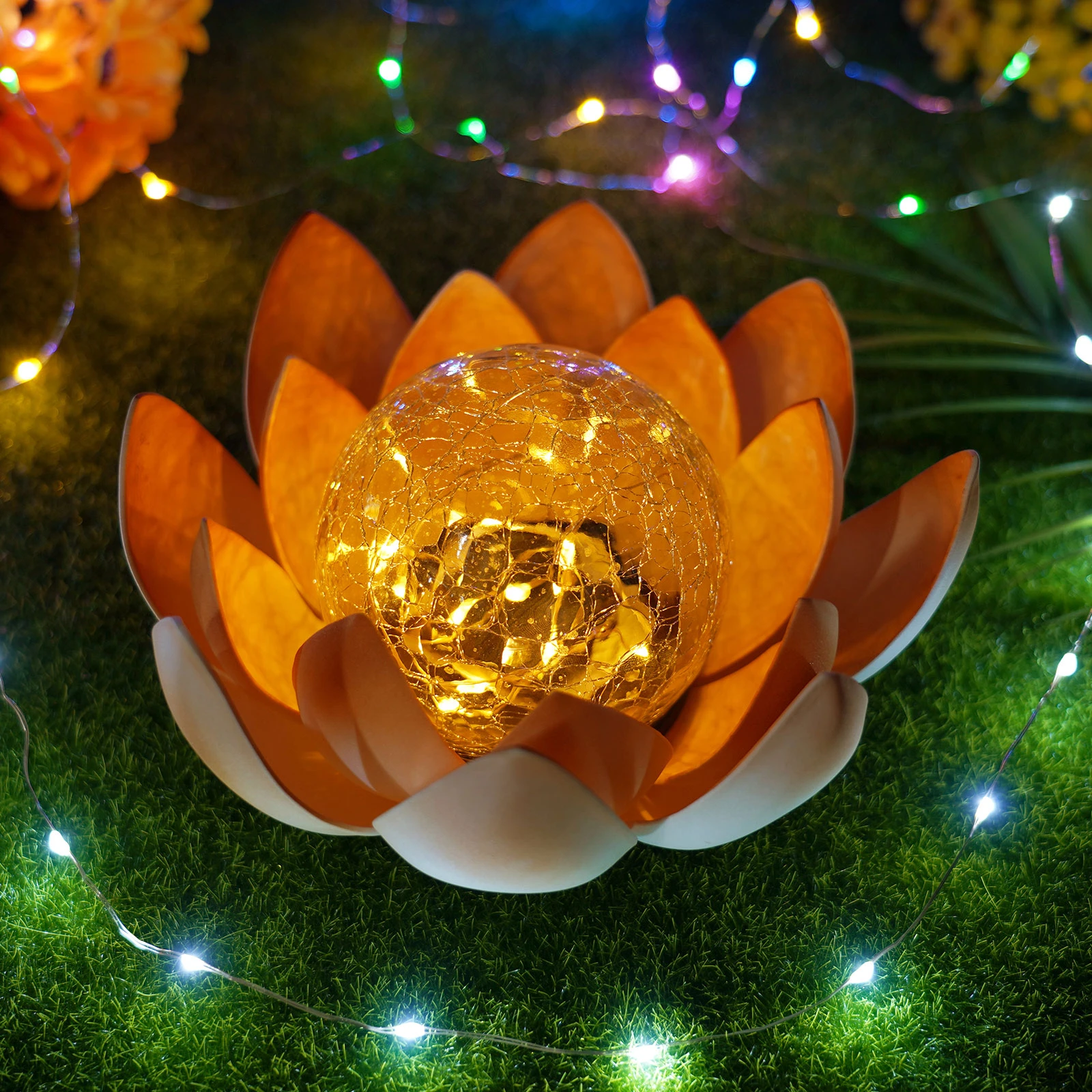 Lotus Solar Light, Floating Flower Night Lamp, Decorations For Pond