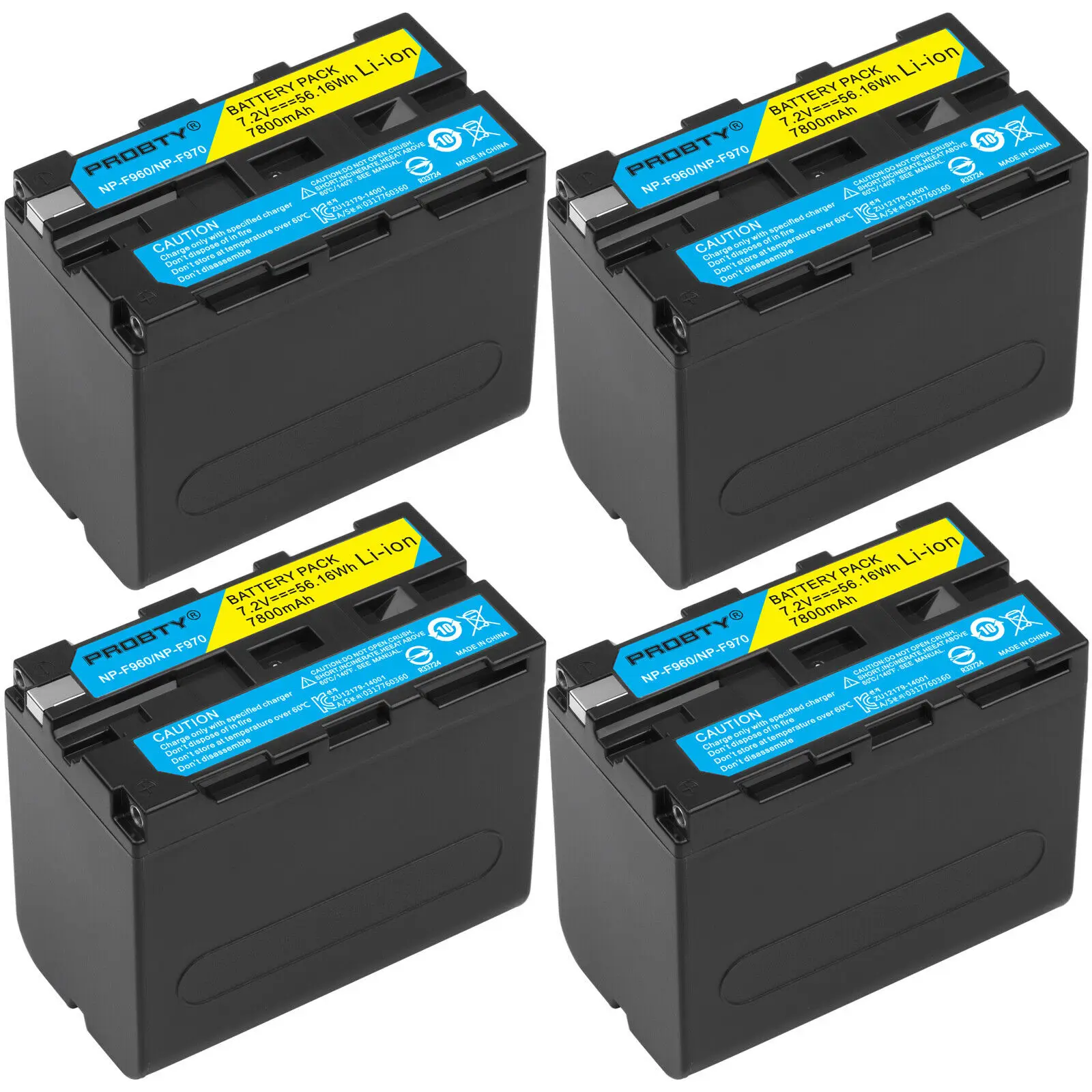 5 шт./лот 7800 мА/ч, NP-F960 NP-F970 батареи/NP F960 батарея для sony NP-F550 F550 NP-F770 NP-F750 F960 F970