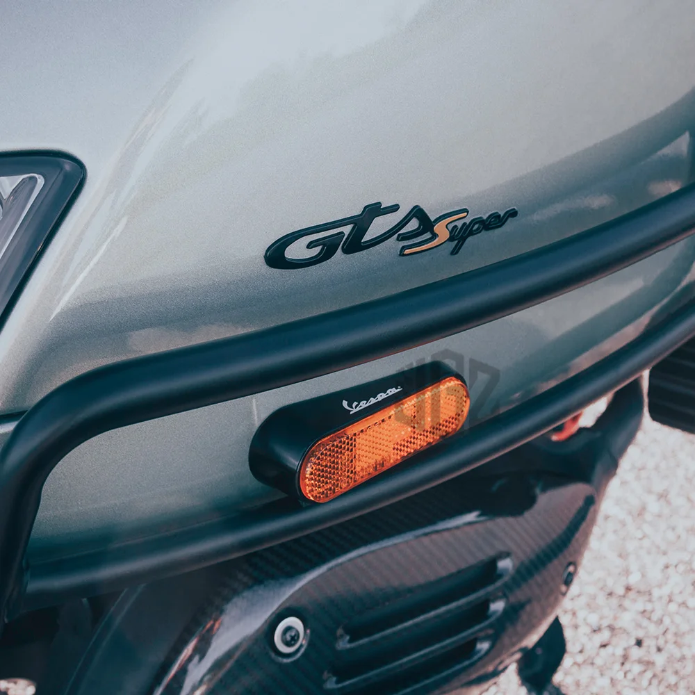 Motorcycle LED Rear Turn Signal Lights Indicator Left Right Flash Lamps Black For VESPA GTS 300 SPRINT PRIMAVERA 150 Accessories