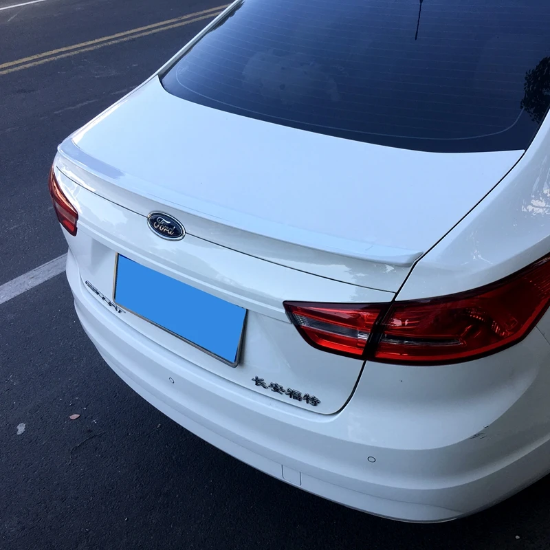 Для Focus Escort ABS пластик праймер цвет задний спойлер хвост багажник загрузки крыло украшение автомобиля стиль