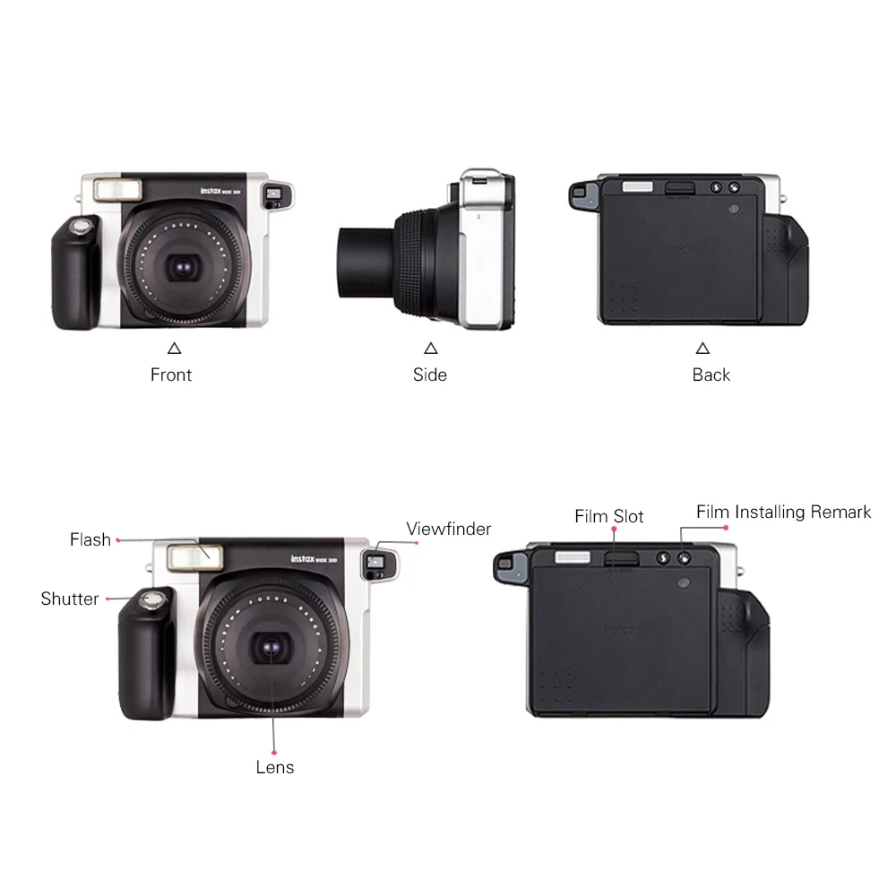 Камера моментальной печати Fujifilm Instax WIDE300 широкий формат изображения с ремешком