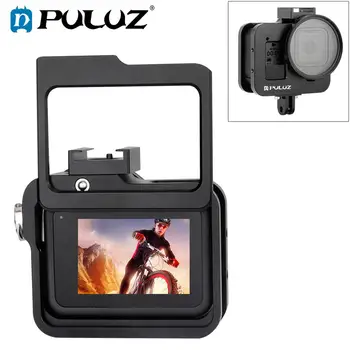 

PULUZ Housing Shell Case CNC Aluminum Alloy Protective Cage with Insurance Frame & 52mm UV Lens for GoPro HERO8 Black