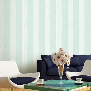

Mediterranean Wallpaper Modern Vertical Stripes Non-self-adhesive Wallpapers Non-woven Wallpaper Living Room Luxury 3D Wallpaper