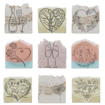 

natural handmade soap acrylic seal Mini DIY natural organic glass stamp chapter4-5cm