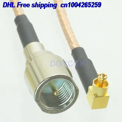 

DHL 50pcs FME male plug to Mc-Card male plug right angle RG316 Jumper pigtail 6" cable 22j