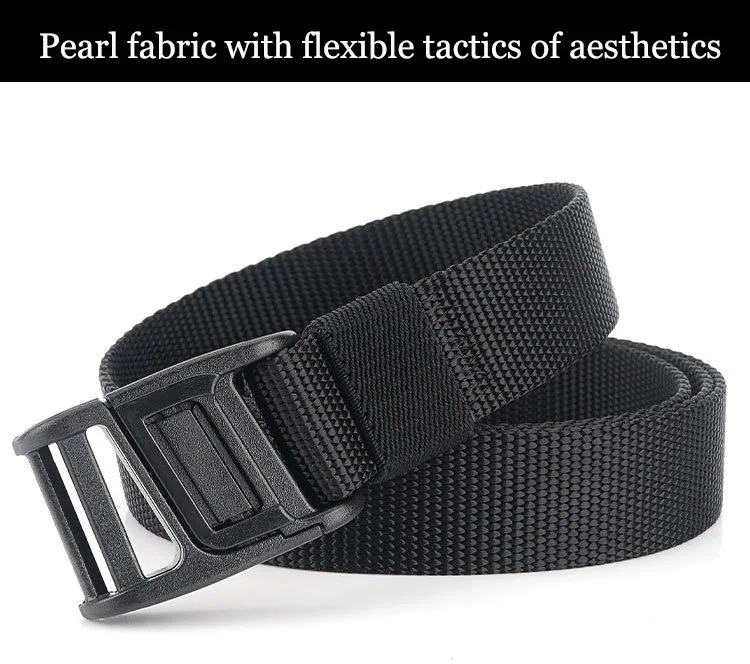 BOKADIAO Military Army Combat man Canvas Belt Magnetic buckle Tactical Belts For Men Nylon Outdoor Training Waistband male strap