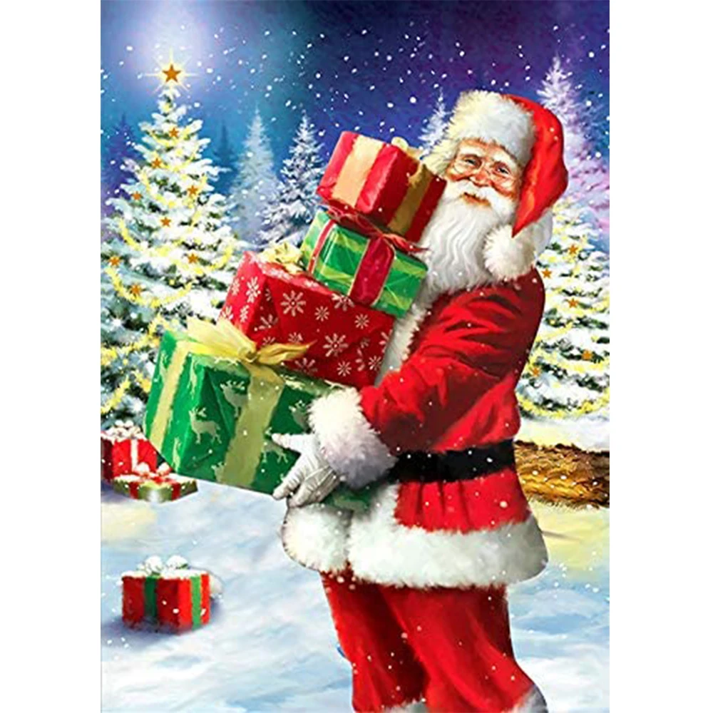 

Рождественский Санта-Клаус 14 карат, полный комплект для вышивки крестиком, «сделай сам», хобби, ручная работа, фотопосылка для взрослых, распродажа