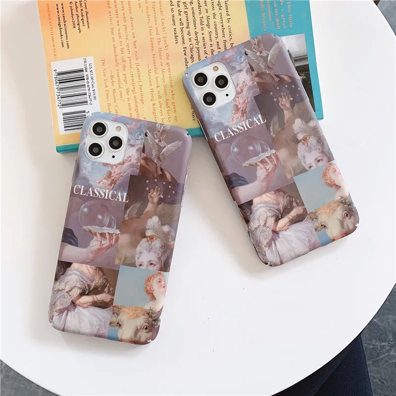 Модный классический чехол для телефона с ангелом для iphone 6, 6s, 7, 8 Plus, X, XS, MAX, XR, 11 Pro, MAX, задняя крышка, крылья ангела, Жесткий Чехол из поликарбоната