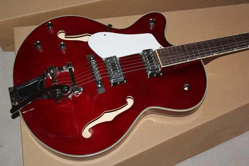 Гитары для левшей Джаз Bigsby Vibratone Tremolo Cutaway электрогитара 150621