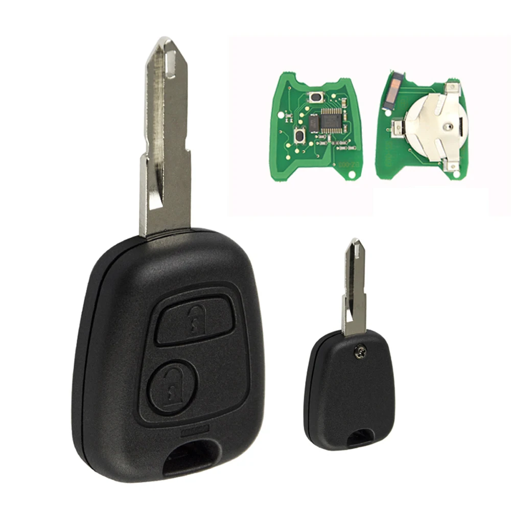 OkeyTech 2 шт. дистанционный ключ для Citroen C3 C4 C5 Berlingo Xsara Picasso X7 peugeot 206 407 3008 SX9 Blade 433 МГц ID46 PCF7961 чип