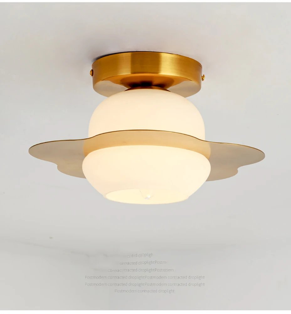 ceiling rose light fitting Plating Glass Ceiling light Nordic balcony Cloakroom ceiling light LED Creative living room lamp corridor Ceiling lamp fixture home depot ceiling lights