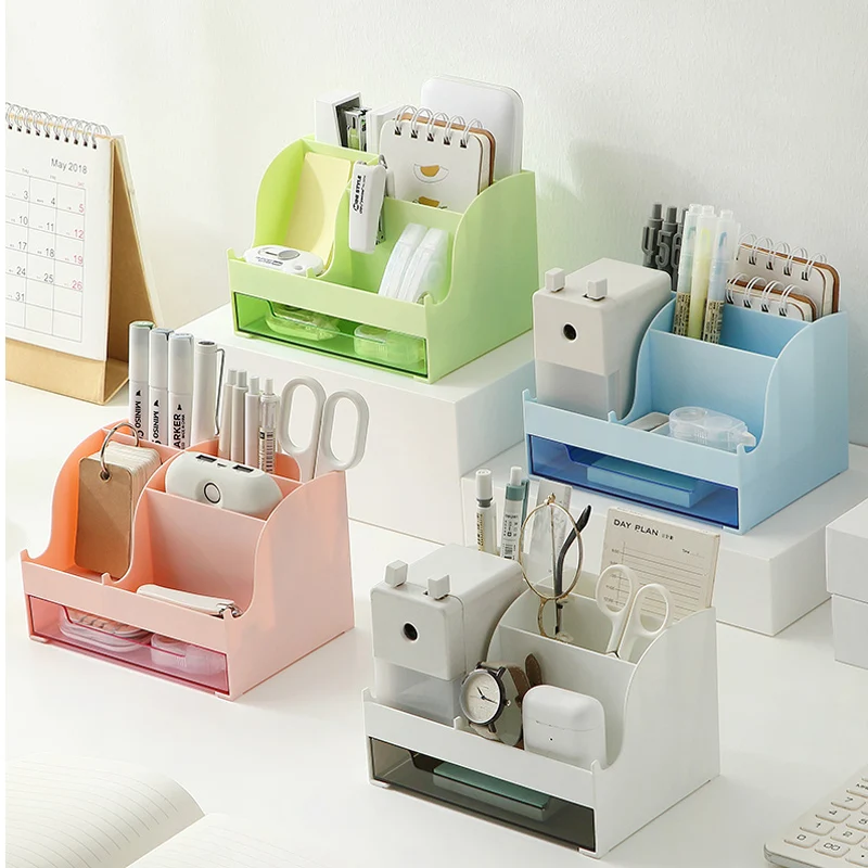 

Контейнер для хранения zq креативные держатели для ручки, Простой декоративный контейнер для карандашей, большой емкости, многофункциональный контейнер для ручек