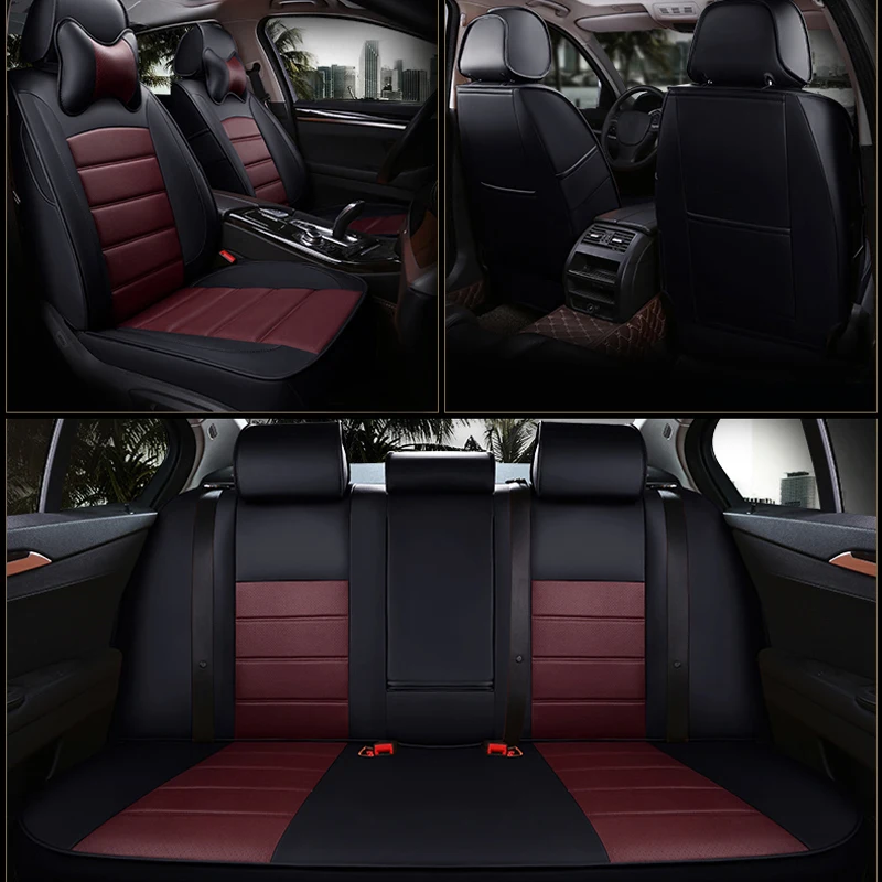 AUSFTORER все 3 ряда яловая кожа Чехлы сиденья для Jeep Commander автомобильных сидений