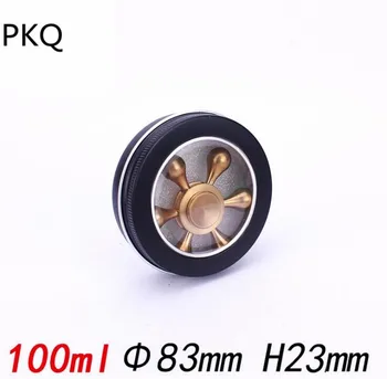 

30pcs Black Aluminum Jar with window 100ml Aluminum Tin Jars Metal Empty Cosmetic Face Care Eye Cream Lip Balm Gloss Packing Pot