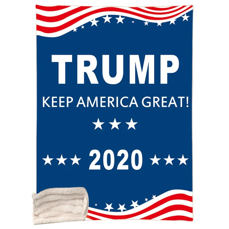 150x200 см Покрывало с принтом Trumps двустороннее мягкое плюшевое одеяло для взрослых и детей - Цвет: A8