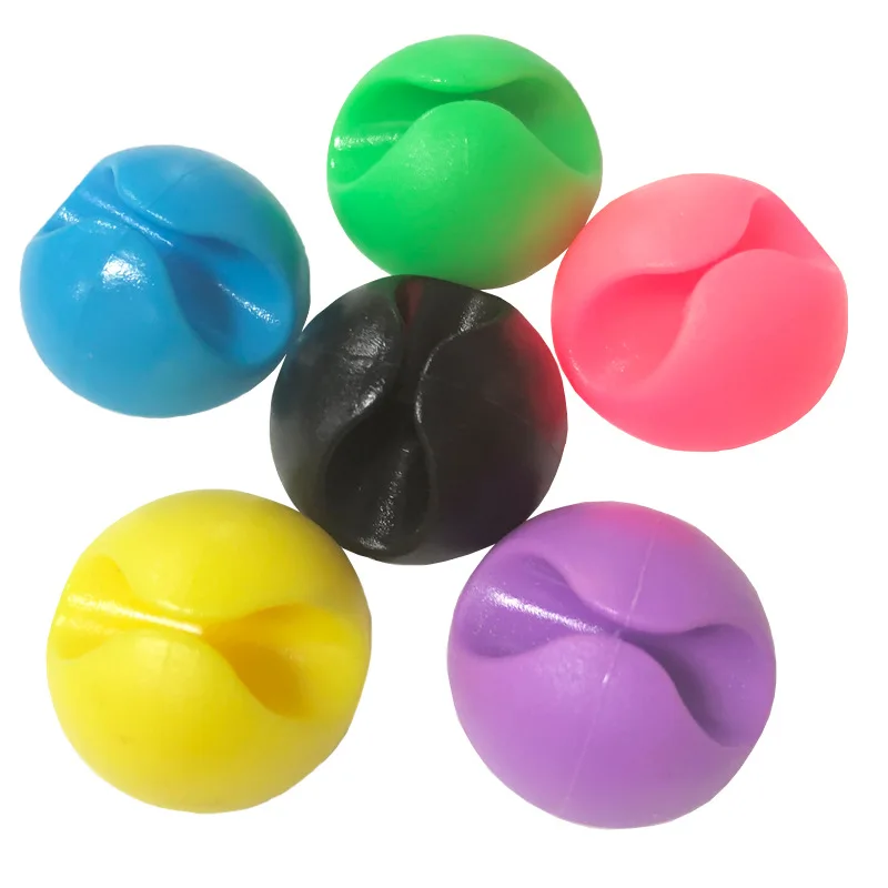 

5x Solid Desk Set Wire Clip Organizer Office Accessories Bobbin Winder Wrap Cord Cable Manager for Mouse USB Keyboard Lines