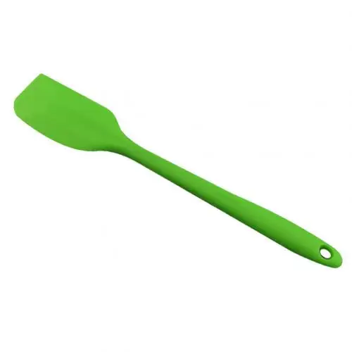 Горячие инструменты для выпечки Шпатель для торта кухонный шпатель Миксер для мороженого совок скребок для крема силиконовый шпатель для выпечки кондитерских шпатель - Цвет: Зеленый