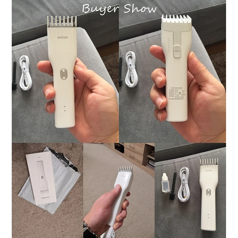 Машинка для стрижки волос ENCHEN Boost аккумуляторная с зарядкой от USB|Триммеры волос| |