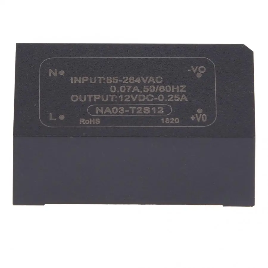 AC-DC изолированный модуль питания 85~ 265VAC к 12VDC устройство преобразования питания модуль питания