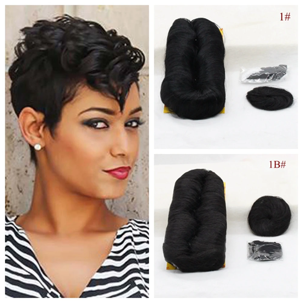Extensão do Cabelo Fechamento do Cabelo Humano com Fechamento Brasileiro com 1 Dlme Remy Humano 27 Pçs 1 Apliques de cabelo