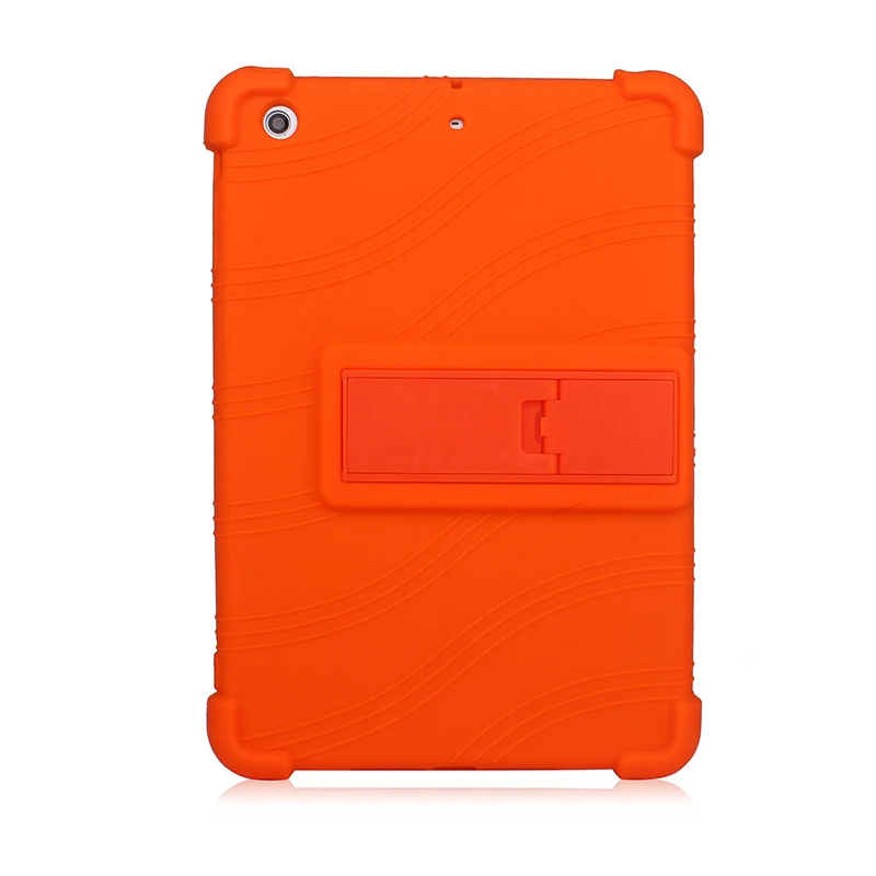 SZOXBY для Apple Ipad Mini 1 2 3 7,9 дюймов силиконовый чехол для планшетных ПК анти-осенний Корпус кронштейн Hockproof ударопрочный Стенд мягкий чехол - Цвет: Оранжевый