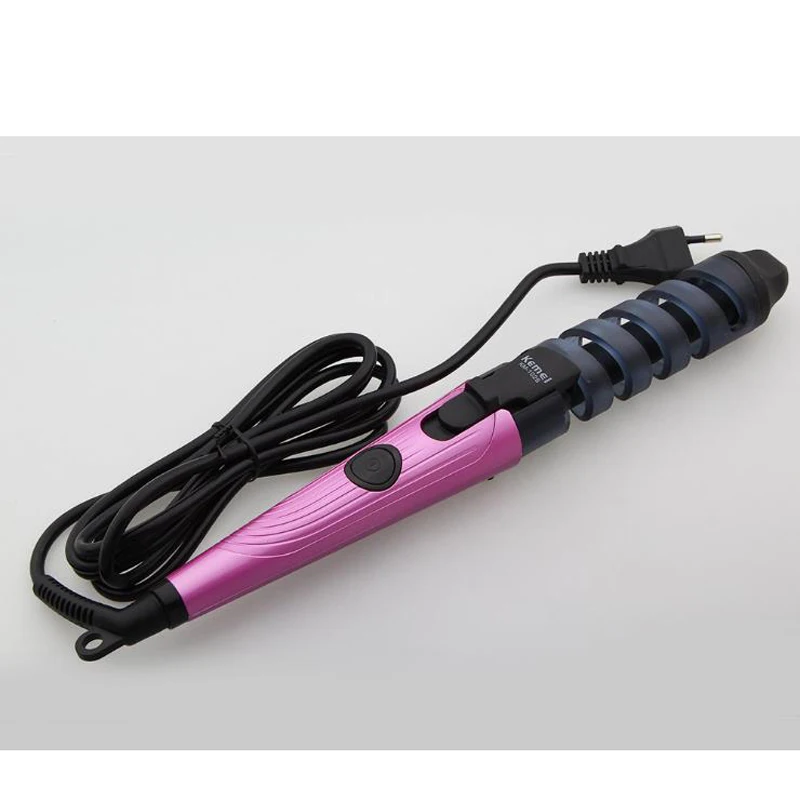 Kemei анти-обжигающий спираль curlerKM-1026 большого объема маленькие щипцы для завивки