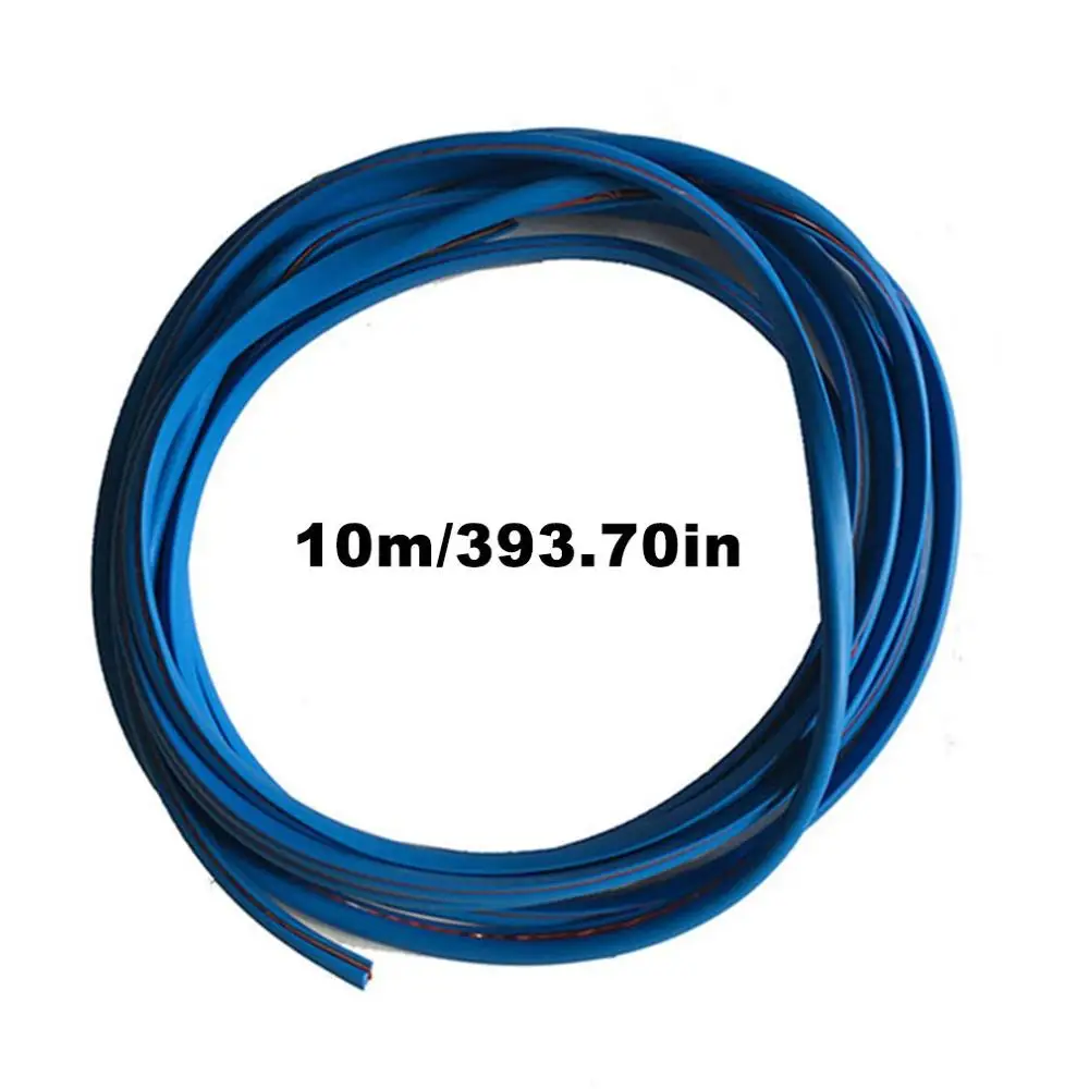 10m blue Автомобильная полоса против столкновений, уплотнение края двери, невидимая устойчивая к царапинам Декоративная полоса для защиты корпуса - Цвет: 10m blue