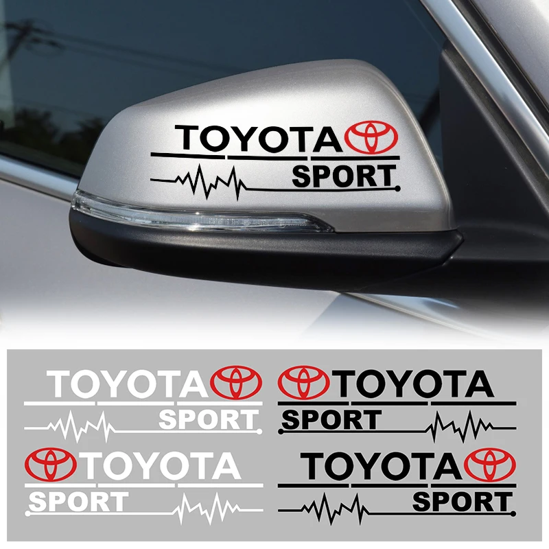 2 шт. модные автомобильные наклейки на боковое зеркало заднего вида для Toyota Camry Chr