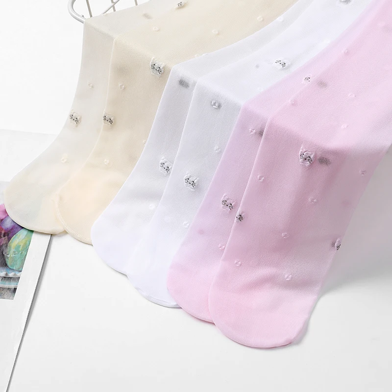 Summer new design Ultra thin kids girls tights Transparent flowers butterfly pattern pantyhose children stockings for baby girls