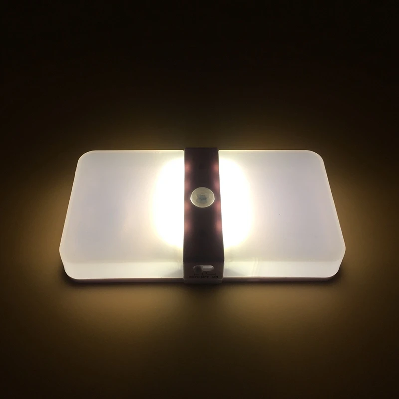 

Motion Sensor LED USB Rechargeable Portable Night Light Double Color Light for Closet Cabinet Camping