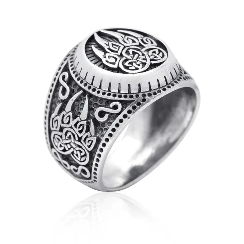 

Creative Viking Bear Paw Ring Nordic Myth Bear Claw Retro 925 Silver Ring