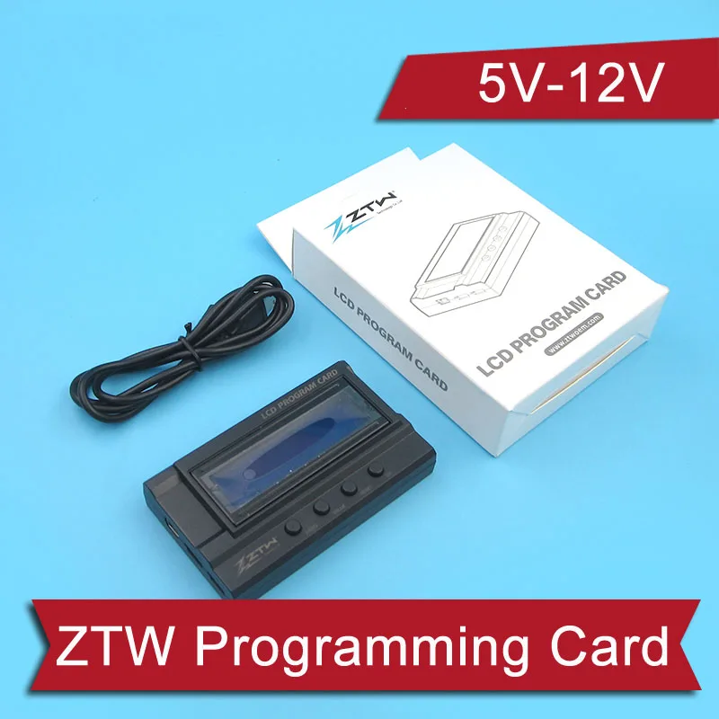 Электронный регулятор скорости ZTW 5-12 в с ЖК-дисплеем настройки ESC 54*91*18 мм для