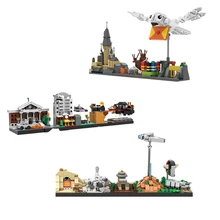 

MOC Magic Famous Scene Skyline Architecture Building Blocks Kit Space Wars Back To Future Series Bricks Toys For Children Gifts