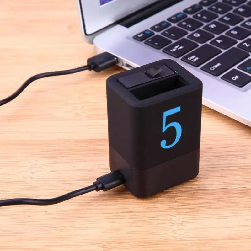ALLOYSEED type-c USB 5 V/2A 1220mAh литий-ионный аккумулятор с двойным USB зарядным устройством для Gopro 5 AHDBT-501 камеры аксессуары для аккумуляторов