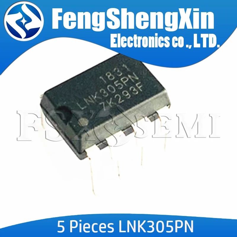 5pcs/lot LNK305PN DIP 7 LNK305P LNK305 Off Line Switcher IC|Integrated ...