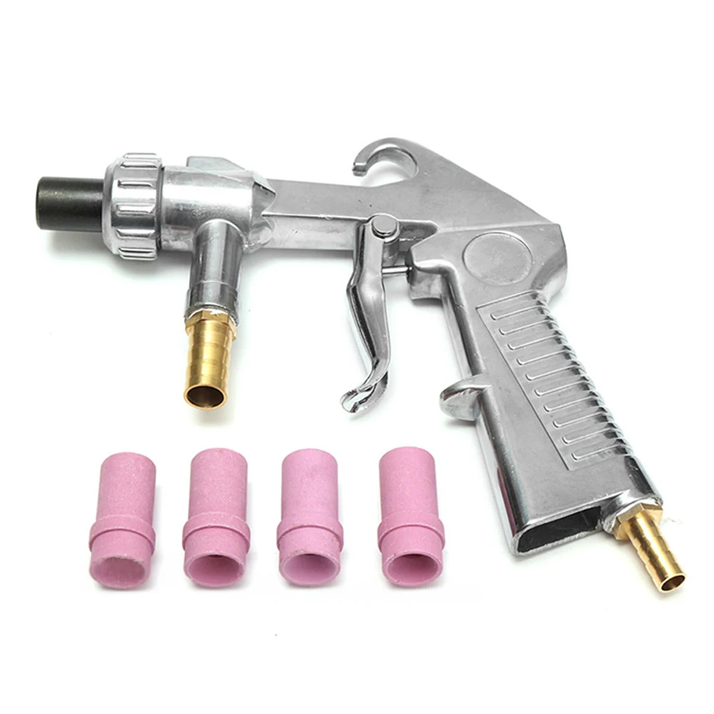 Kit de pistolet de sablage à Air avec 1 embout en métal et 4 buses en céramique — vue 5