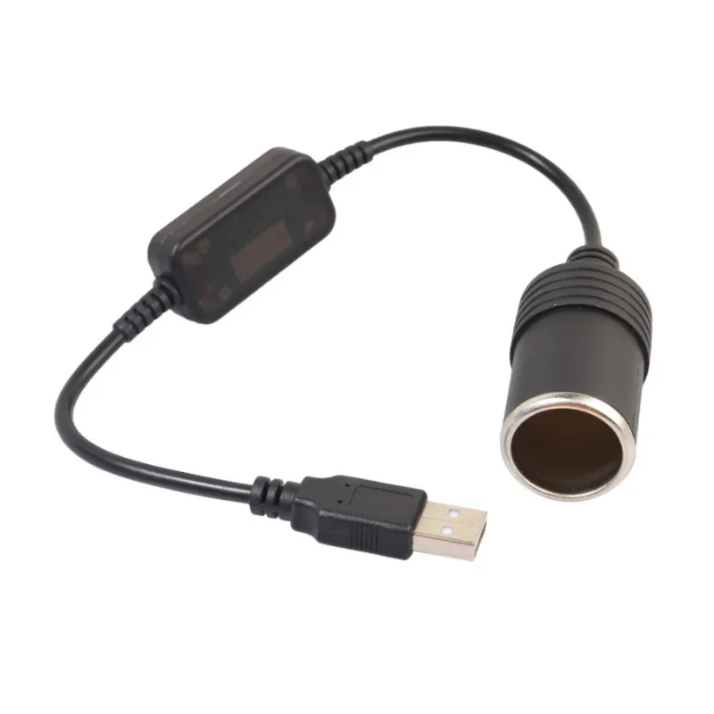 Конвертер адаптер проводной контроллер USB порт на 12 В розетка для автомобильного прикуривателя Женский Шнур питания для Xiaomi power Bank DVR
