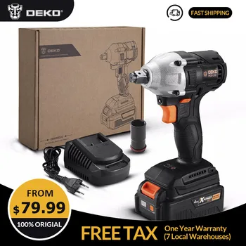 

DEKO GBW20DU2 4000mAh 20-Volt Max Brushless Electric Impact Wrench Lithium-Ion Battery 2000rpm 310Nm Torque