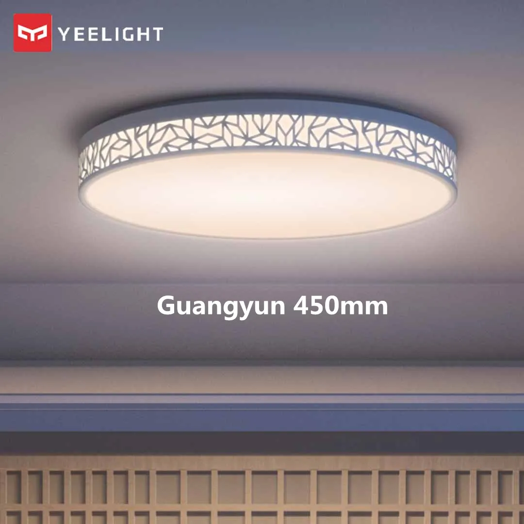 Новинка Xiaomi Yeelight умный светодиодный потолочный светильник Bluetooth светодиодный потолочный светильник приложение/голосовое дистанционное управление домашняя лампа для умного дома - Цвет: Guangyun 450mm