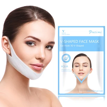 

3pcs Lifting Face Mask Hydrogel Mask for the Face Shaper Anti Aging Anti Wrinkle V Shape Face Slim Chin Check Neck Peel-off Mask
