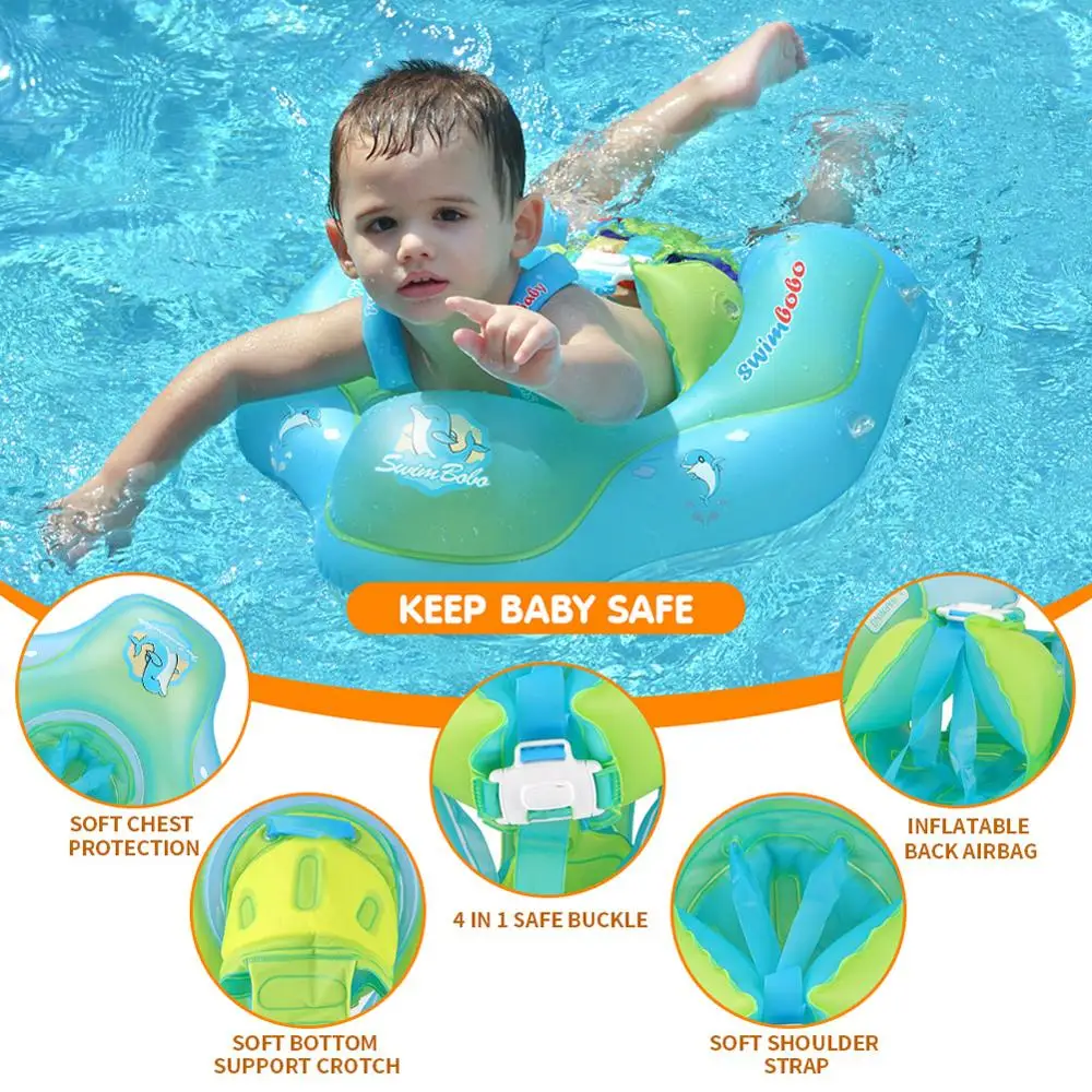 Baby Swimming Rings Bebe Float Buoy Bouee Inflatable Smart Waist Trainer Anti Rollover Pool Accessories Tube Toddler Flotador Swimming Rings Aliexpress