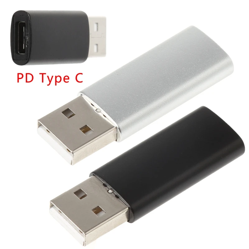 USB QC2 0 3 0 To PD Type C Female Charge Converter Adapter For Macbook X 1