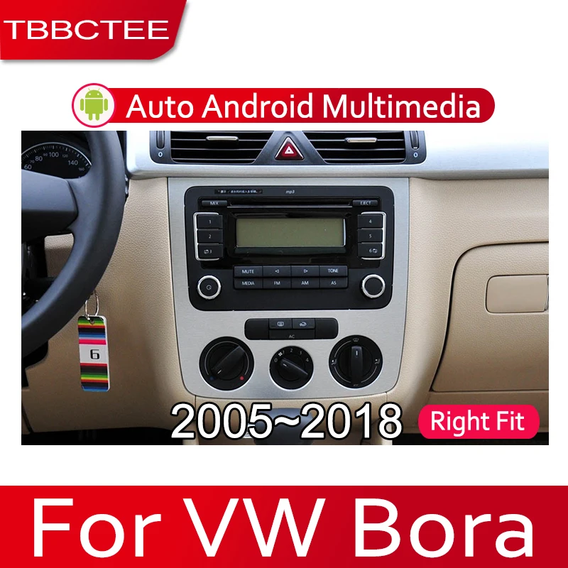 TBBCTEE автомобильная система Android 1080P ips ЖК-экран для Volkswagen VW Bora 2005~ автомобильный Радио плеер gps Навигация BT WiFi AUX DVD