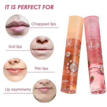 

Little flower daisy transparent colorless lip oil lip balm roll-on moisturizing hydrating lipstick moisturizing moisturizin C2M3