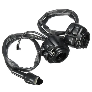 

1pair On Off Turn Signal 1inch 25mm Styling Starter Motorcycle Handle Control Switch Button Wiring Harness Universal Indicator