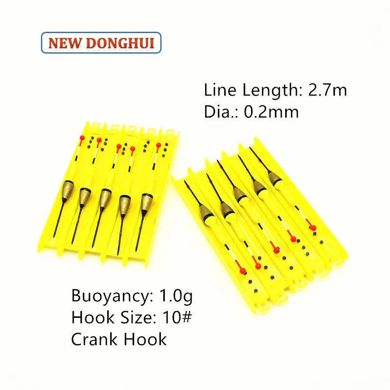 Agape Fishing Float Set Winder Float Ready-Made Rig 5pcs/pack or 10pcs/pack Fishing Accessory Tackle 1G Buoyancy TP24059