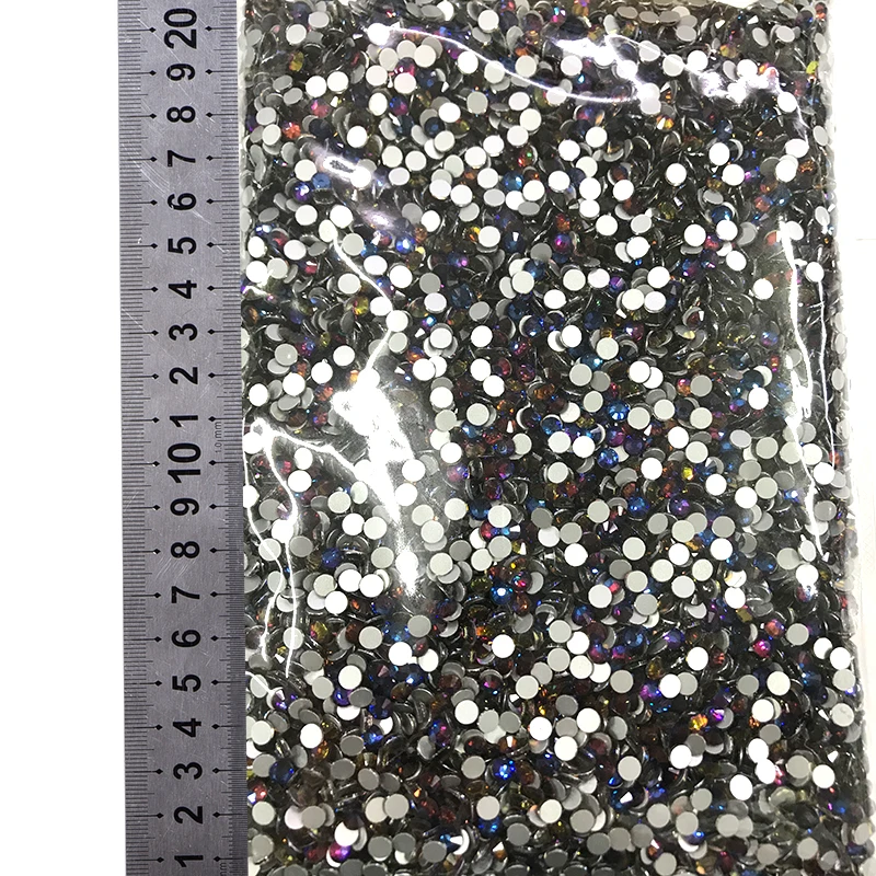 70 Blue Volcano Oleeya Glass Crystal Nail non hot fix rhinestones (13)